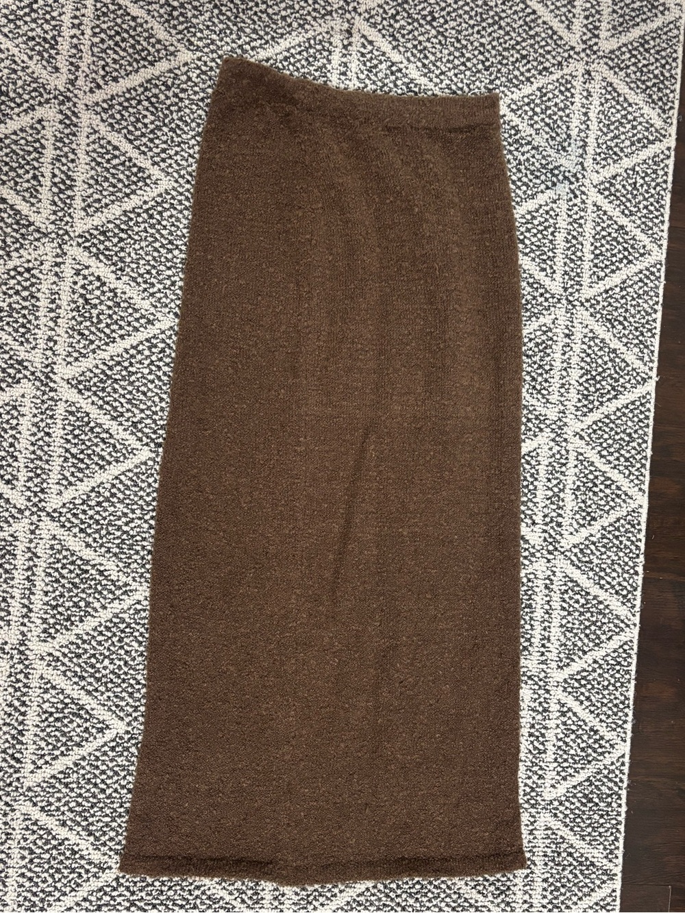 Muse Brown Knit Maxi Skirt